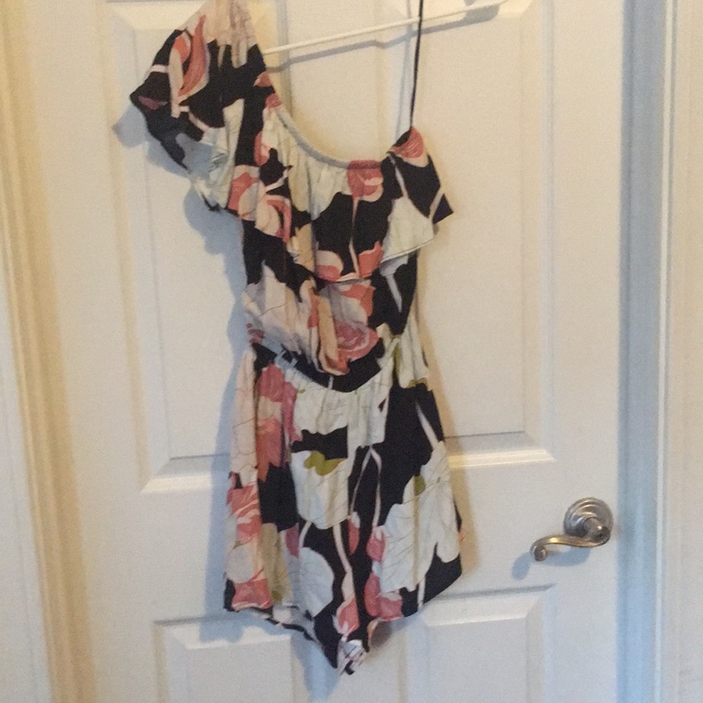 Cupcakes and contour one shoulder romper